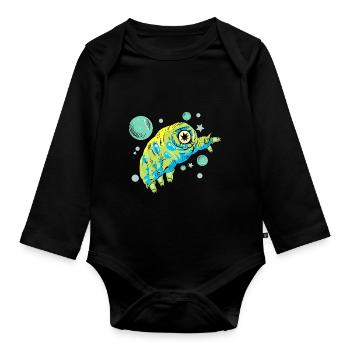 Tardigrade - Organic Longsleeve Baby Bodysuit - black - Front