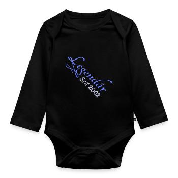 Jahr 2002 - Baby Bio-Langarm-Body - Schwarz - Vorne