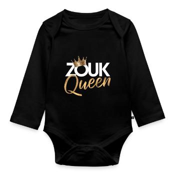 Zouk-Tanz-Geschenk - Baby Bio-Langarm-Body - Schwarz - Vorne