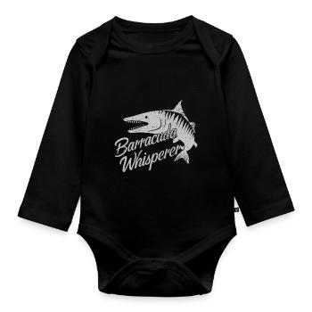 Cadeau pour l’amateur de poissons Barracuda - Body Bébé bio manches longues - noir - Devant