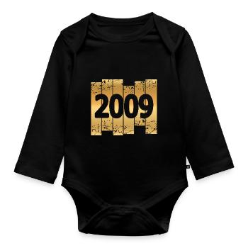 Gold 2009 - Baby Bio-Langarm-Body - Schwarz - Vorne