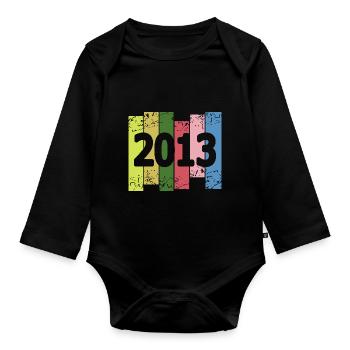 Colorful 2013 - Organic Longsleeve Baby Bodysuit - black - Front