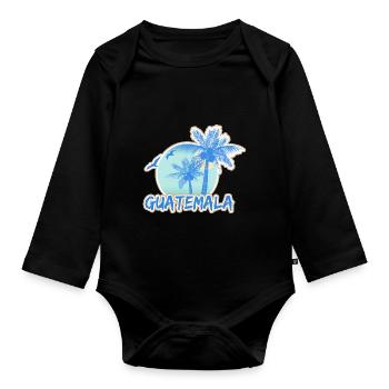 Guatemala Holidays - Organic Longsleeve Baby Bodysuit - black - Front