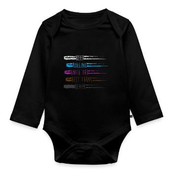 Jiu Jitsu Selbstverteidigung - Baby Bio-Langarm-Body - Schwarz - Vorne