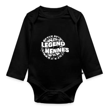 Hennes - Baby Bio-Langarm-Body - Schwarz - Vorne
