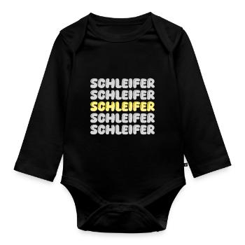 Schleifer - Baby Bio-Langarm-Body - Schwarz - Vorne