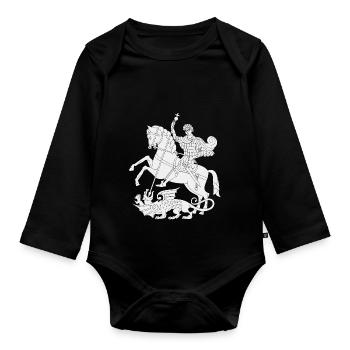 glisser 22 - Body Bébé bio manches longues - noir - Devant