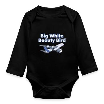 Geschenk - Baby Bio-Langarm-Body - Schwarz - Vorne