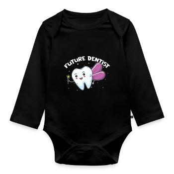 Dentist Dentist Dental Assistant Dentist - Organic Longsleeve Baby Bodysuit - black - Front