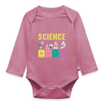 Éléments réguliers des professeurs de sciences - Body Bébé bio manches longues - mauve - Devant