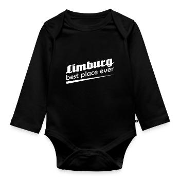 Limburg - Stadt best place ever - Baby Bio-Langarm-Body - Schwarz - Vorne