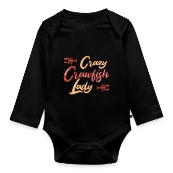 Langusten Languste - Baby Bio-Langarm-Body - Schwarz - Vorne