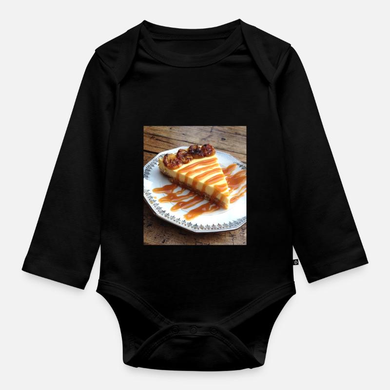 cheesecake - Body Bébé bio manches longues - noir