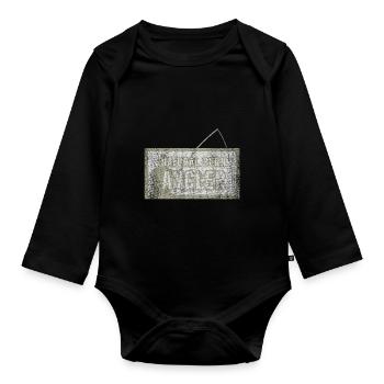 Fischer Né Natural - Body Bébé bio manches longues - noir - Devant