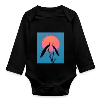 Hoch Hinaus - Baby Bio-Langarm-Body - Schwarz - Vorne