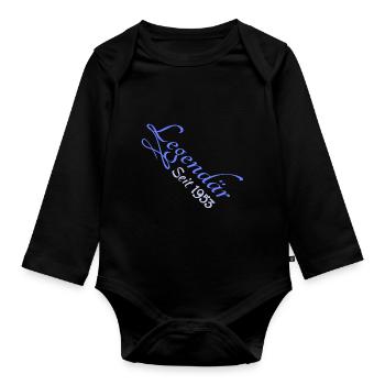 Jahr 1953 - Baby Bio-Langarm-Body - Schwarz - Vorne