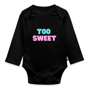 Trop Mignon Mignon Souris Cadeaux Petite Amie Soeur - Body Bébé bio manches longues - noir - Devant