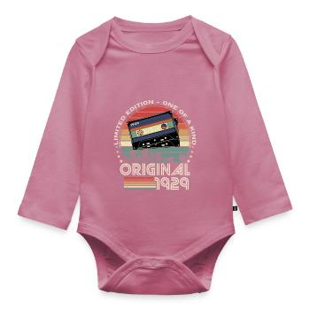 Limited Edition 1929 95th Anniversary - Organic Longsleeve Baby Bodysuit - mauve - Front
