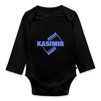 Kasimir - Body Bébé bio manches longues - noir - Devant