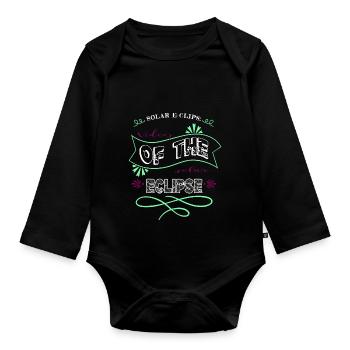 Gift Idea Jokes Astronomy Tshirt Weightless - Organic Longsleeve Baby Bodysuit - black - Front