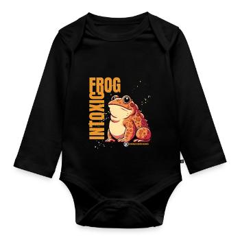 Der Froschprinz - Baby Bio-Langarm-Body - Schwarz - Vorne