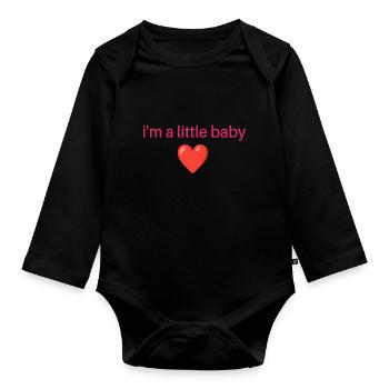 Baby - Organic Longsleeve Baby Bodysuit - black - Front