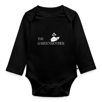 The Gardenmother - Organic Longsleeve Baby Bodysuit - black - Front