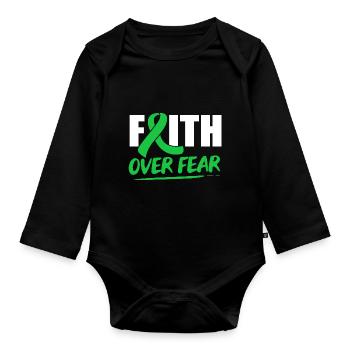 Schädel Hirn Trauma - Baby Bio-Langarm-Body - Schwarz - Vorne