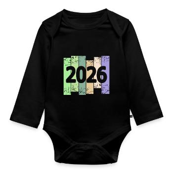 Œuvres d’art 2026 - Body Bébé bio manches longues - noir - Devant