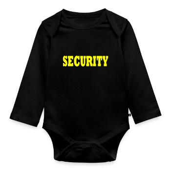 Security - Baby Bio-Langarm-Body - Schwarz - Vorne