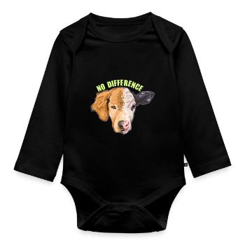 Animal Rights March Gift For Vegans & Vegetarians - Body Bébé bio manches longues - noir - Devant