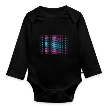 Java Developer - Body Bébé bio manches longues - noir - Devant