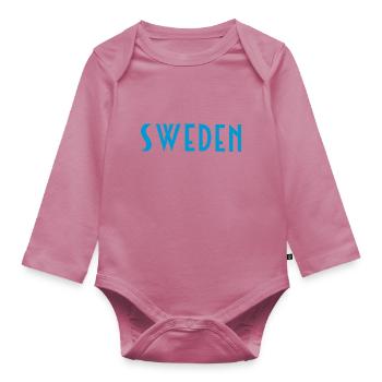 Schweden - Baby Bio-Langarm-Body - Mauve - Vorne