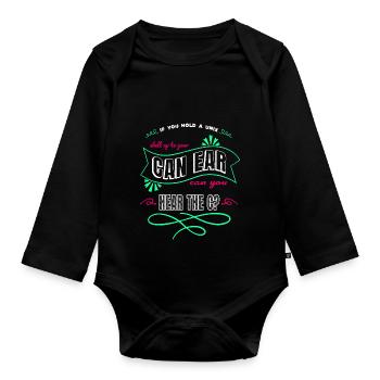 clinical informatics specialisttshirts - Baby Bio-Langarm-Body - Schwarz - Vorne