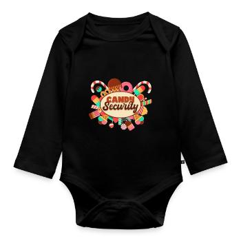 Candy Security - Organic Longsleeve Baby Bodysuit - black - Front