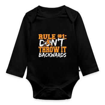 Javelot Lancer Javelot Lancer Cadeau - Body Bébé bio manches longues - noir - Devant
