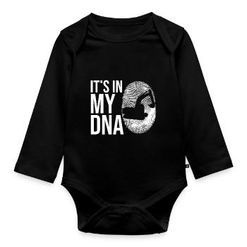 Baggerfahrer Baggerfahrer - Baby Bio-Langarm-Body - Schwarz - Vorne