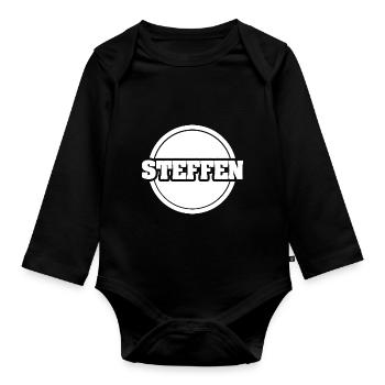 Steffen - Body Bébé bio manches longues - noir - Devant