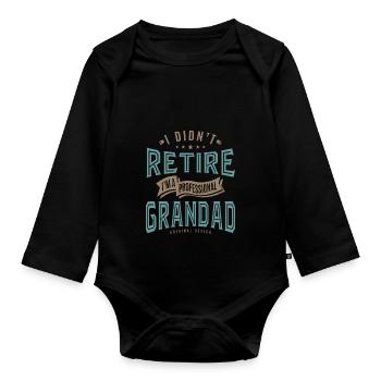 Professional Grandad - Organic Longsleeve Baby Bodysuit - black - Front