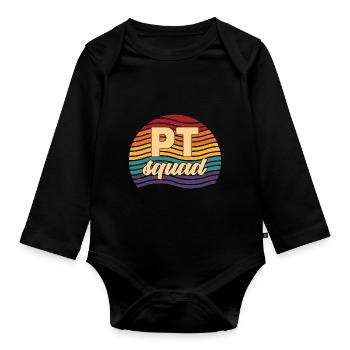 Physiotherapy - Organic Longsleeve Baby Bodysuit - black - Front