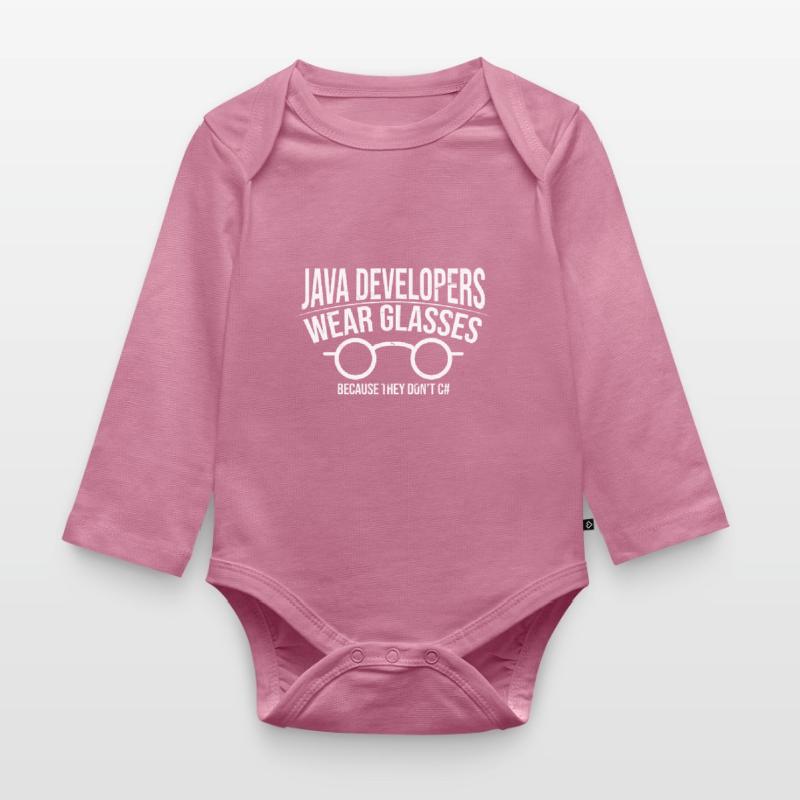 Java Developer Organic Longsleeve Baby Bodysuit