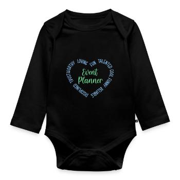 Gestionnaire d’événements Gestionnaire d’événements - Body Bébé bio manches longues - noir - Devant