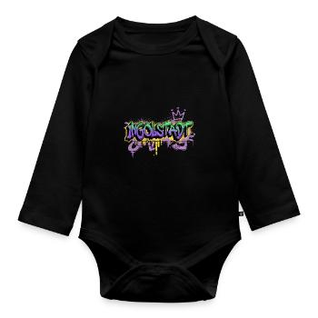 Ingolstadt Deutschland Graffiti Spray Sprayer - Baby Bio-Langarm-Body - Schwarz - Vorne