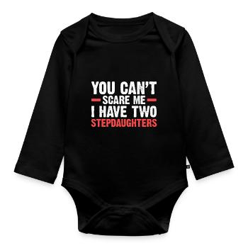 Bonus Papa Bonus Papa-Opa Stiefvater Geschenk - Baby Bio-Langarm-Body - Schwarz - Vorne