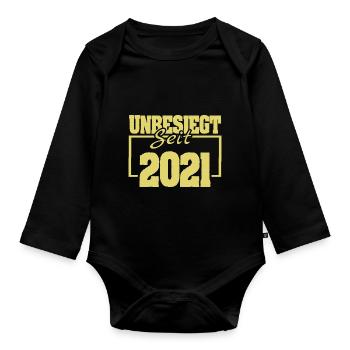 seit 2021 - Baby Bio-Langarm-Body - Schwarz - Vorne