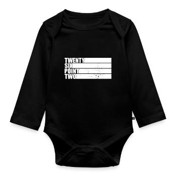 Running Vintage 26.2 Miles Marathoner Demi - Body Bébé bio manches longues - noir - Devant