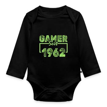 Freak 1962 - Baby Bio-Langarm-Body - Schwarz - Vorne
