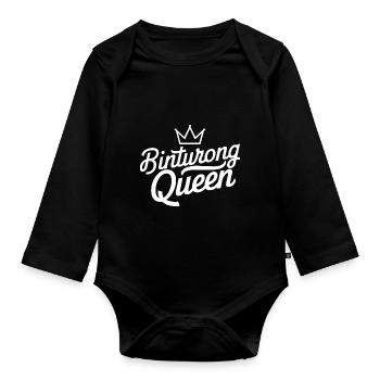Binturong Bearcat Gift - Organic Longsleeve Baby Bodysuit - black - Front