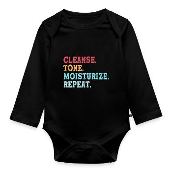 Kosmetikerin Make-up - Baby Bio-Langarm-Body - Schwarz - Vorne