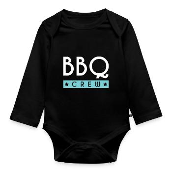 Équipe de barbecue - Body Bébé bio manches longues - noir - Devant